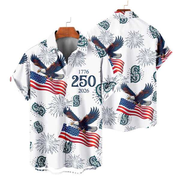 [FLASH SALE] NEW CUSTOMIZED MLB14 SMS SEATTLE MARINERS UNISEX HAWAIIAN SHIRT