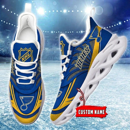 [SUPER SALE] NEW CUSTOMIZED NHL14 SLB ST. LOUIS BLUES CLUNKY SNEAKERS