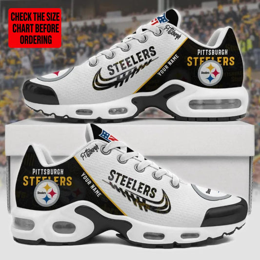 [SPECIAL OFFER] NEW CUSTOMIZED NFL14 PSB PITTSBURGH STEELERS AIR MAX PLUS SNEAKERS