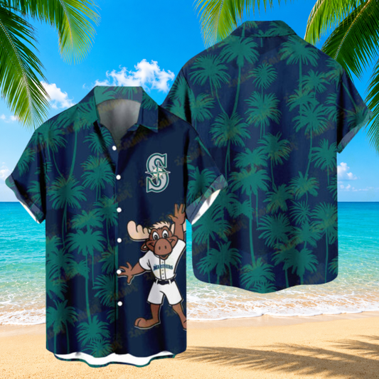 [FLASH SALE] NEW CUSTOMIZED MLB14 SMS SEATTLE MARINERS UNISEX HAWAIIAN SHIRT