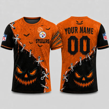 [SPECIAL OFFER] NEW CUSTOMIZED NFL14 PSB PITTSBURGH STEELERS HALLOWEEN T-SHIRT, HOODIE & ZIP HOODIE