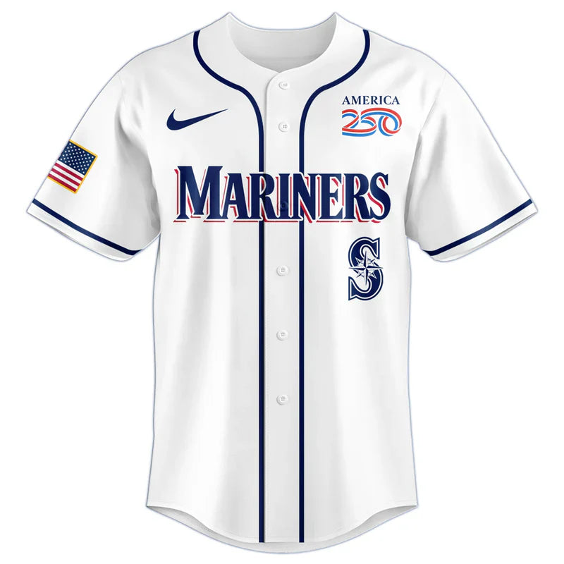 [FLASH SALE] NEW CUSTOMIZED MLB14 SMS SEATTLE MARINERS BASEBALL JERSEY