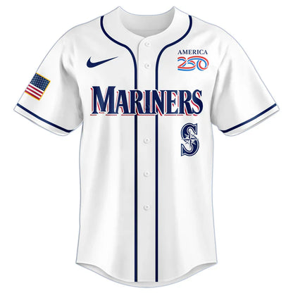 [FLASH SALE] NEW CUSTOMIZED MLB14 SMS SEATTLE MARINERS BASEBALL JERSEY