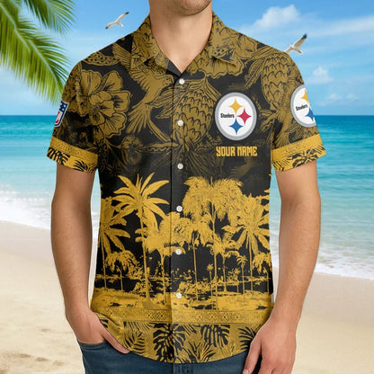 [SPECIAL OFFER] NEW CUSTOMIZED NFL14 PSB PITTSBURGH STEELERS UNISEX HAWAIIAN SHIRT
