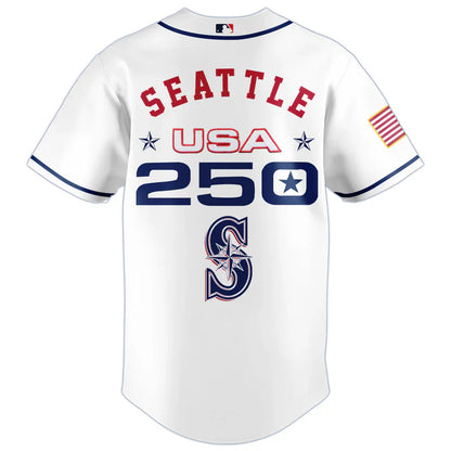[FLASH SALE] NEW CUSTOMIZED MLB14 SMS SEATTLE MARINERS BASEBALL JERSEY