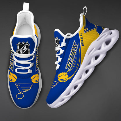 [SUPER SALE] NEW CUSTOMIZED NHL14 SLB ST. LOUIS BLUES CLUNKY SNEAKERS
