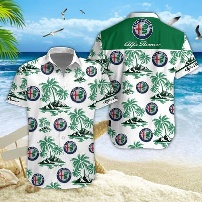 [FAN MUST-HAVE] NEW CUSTOMIZED F115 ALR ALFA ROMEO UNISEX HAWAIIAN SHIRT & SHORTS SET