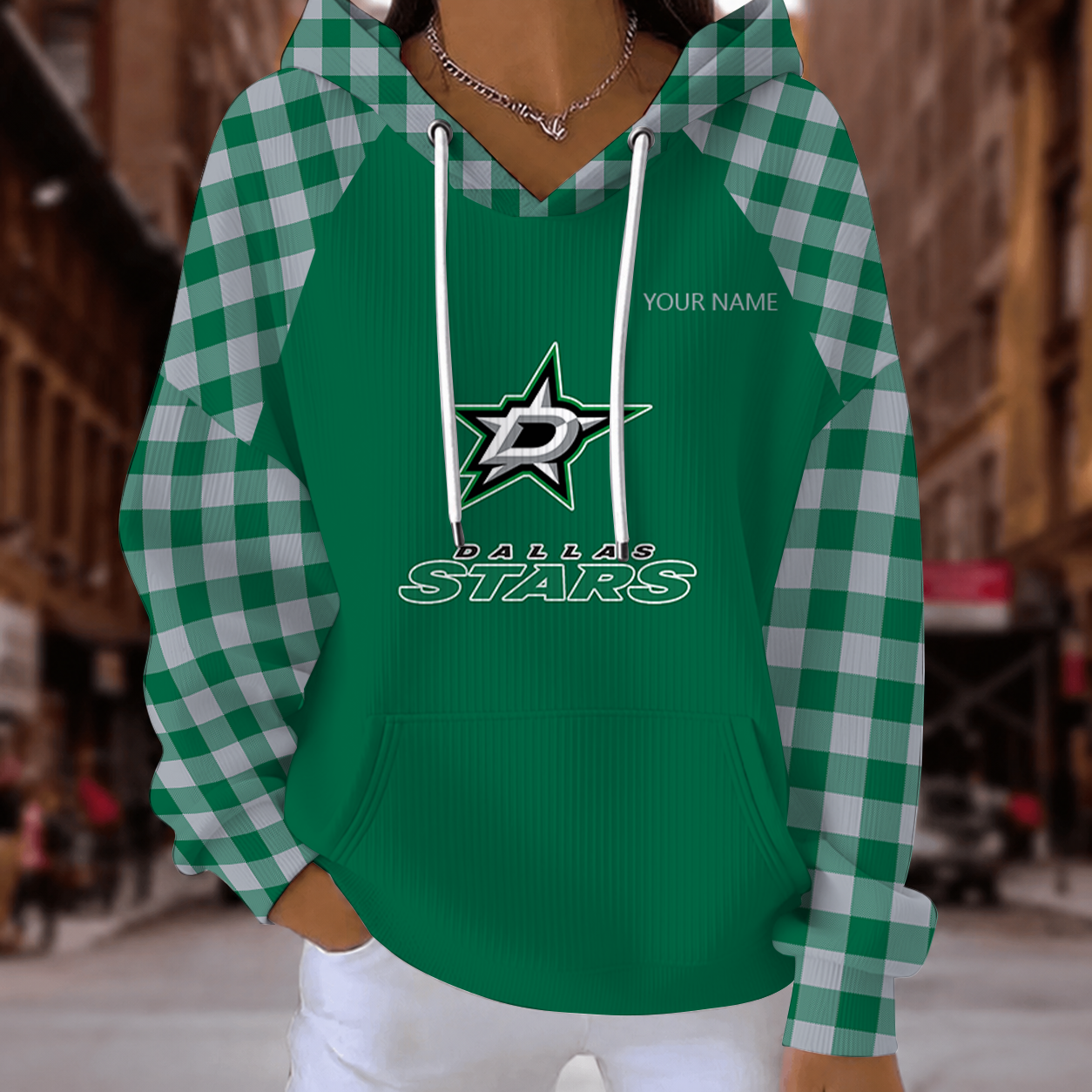 [SUPER SALE] NEW CUSTOMIZED NHL15 DLS DALLAS STARS RIBBED HOODIE & SWEATSHIRT