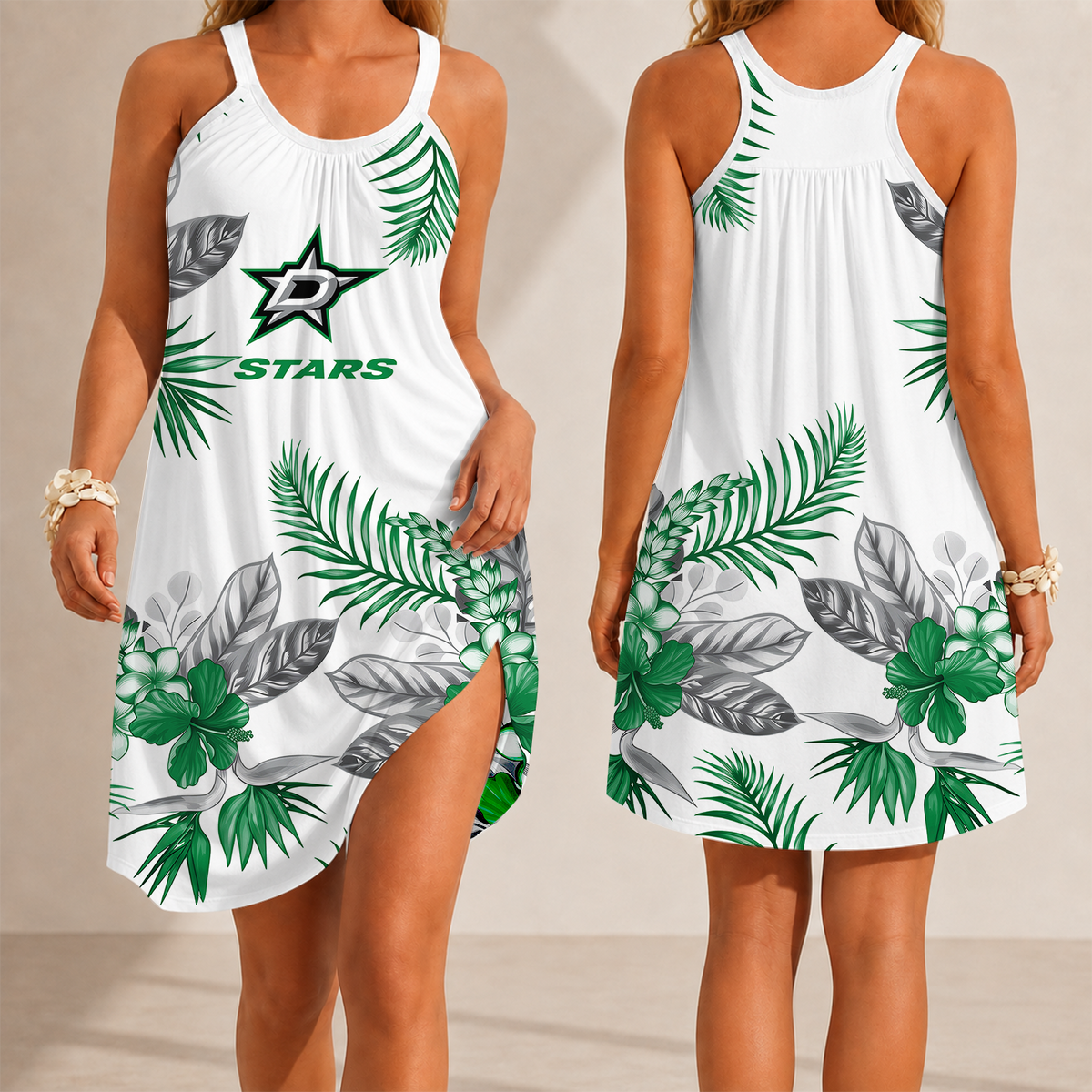 [SUPER SALE] NEW CUSTOMIZED NHL15 DLS DALLAS STARS CAMISOLE DRESS