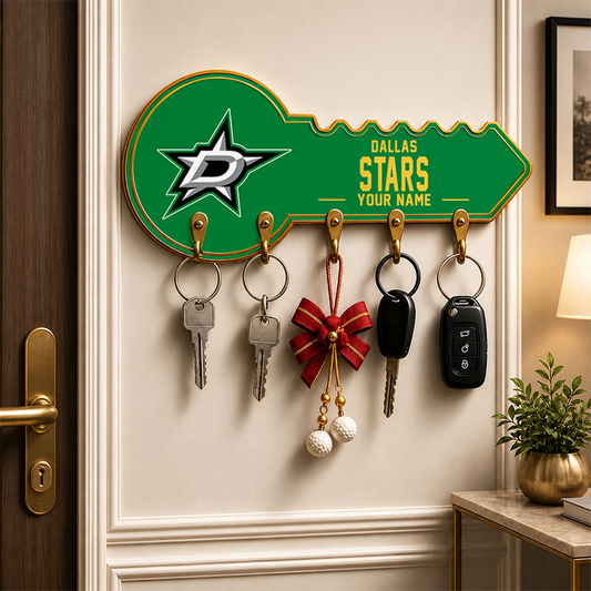 [SUPER SALE] NEW CUSTOMIZED NHL15 DLS DALLAS STARS WALL KEY HOLDER FOR HOME
