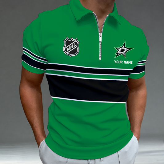 [SUPER SALE] NEW CUSTOMIZED NHL15 DLS DALLAS STARS POLO SHIRT