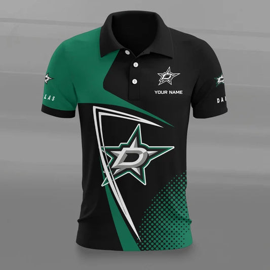 [SUPER SALE] NEW CUSTOMIZED NHL15 DLS DALLAS STARS POLO SHIRT