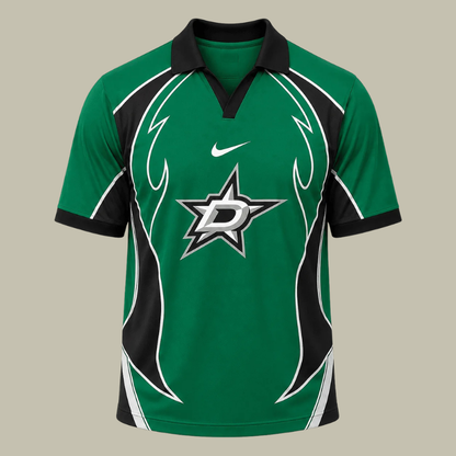 [SUPER SALE] NEW CUSTOMIZED NHL15 DLS DALLAS STARS POLO SHIRT