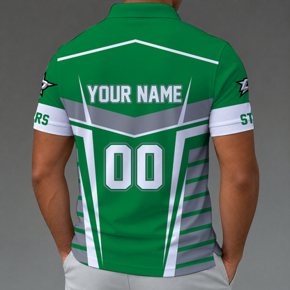 [SUPER SALE] NEW CUSTOMIZED NHL15 DLS DALLAS STARS POLO SHIRT
