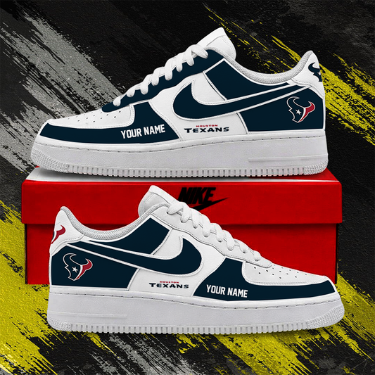 [SPECIAL OFFER] NEW CUSTOMIZED NFL15 HTT HOUSTON TEXANS AF1 SHOES