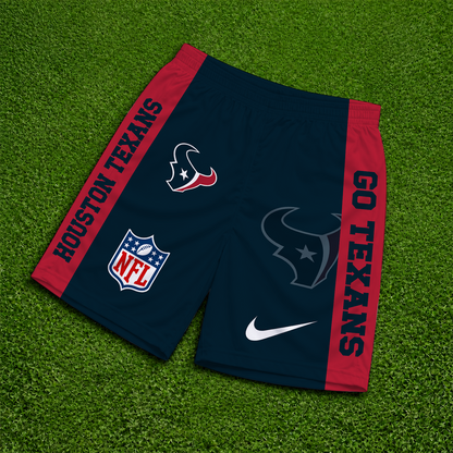 [SPECIAL OFFER] NEW CUSTOMIZED NFL15 HTT HOUSTON TEXANS SHORT PANTS