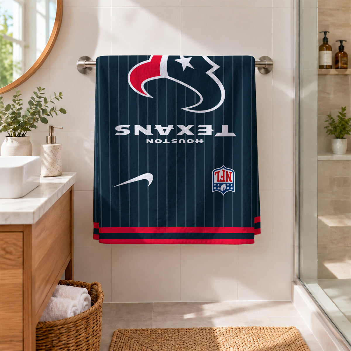 [SPECIAL OFFER] NEW CUSTOMIZED NFL15 HTT HOUSTON TEXANS BEACH TOWEL