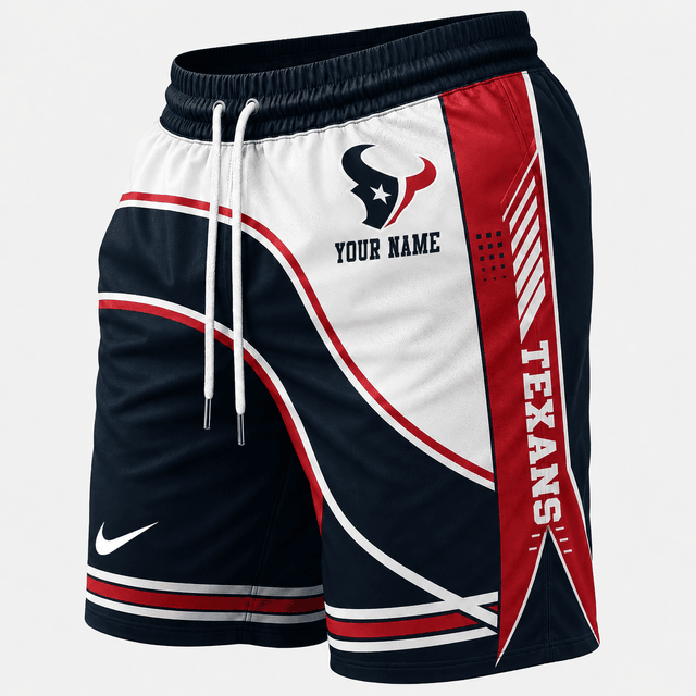 [SPECIAL OFFER] NEW CUSTOMIZED NFL15 HTT HOUSTON TEXANS SHORT PANTS
