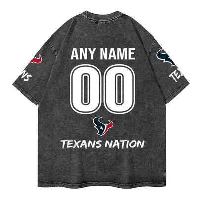 [SPECIAL OFFER] NEW CUSTOMIZED NFL15 HTT HOUSTON TEXANS FUNNY MULTICOLOR WASHED TEE
