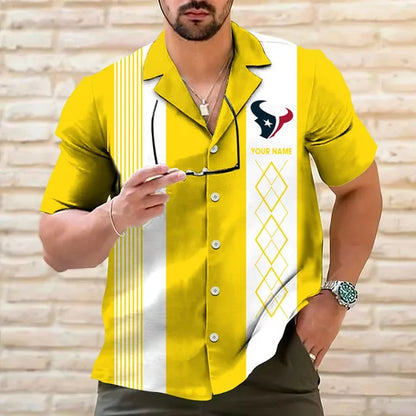 [SPECIAL OFFER] NEW CUSTOMIZED NFL15 HTT HOUSTON TEXANS HAWAIIAN SHIRT