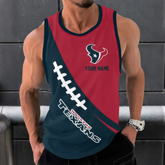 [SPECIAL OFFER] NEW CUSTOMIZED NFL15 HTT HOUSTON TEXANS UNISEX TANK TOP