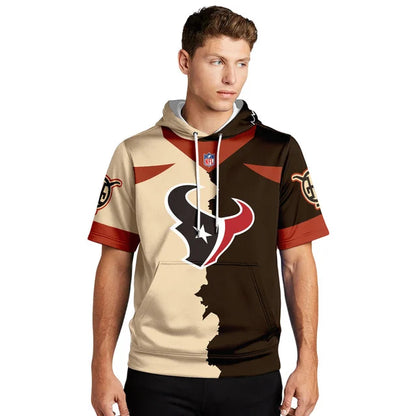 [SPECIAL OFFER] NEW CUSTOMIZED NFL15 HTT HOUSTON TEXANS SHORT SLEEVE HOODIE T-SHIRT