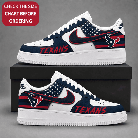 [SPECIAL OFFER] NEW CUSTOMIZED NFL15 HTT HOUSTON TEXANS AF1 SHOES