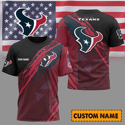 [SPECIAL OFFER] NEW CUSTOMIZED NFL15 HTT HOUSTON TEXANS UNISEX T-SHIRT & POLO