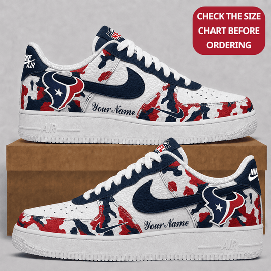 [SPECIAL OFFER] NEW CUSTOMIZED NFL15 HTT HOUSTON TEXANS AF1 SHOES