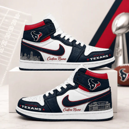 [SPECIAL OFFER] NEW CUSTOMIZED NFL15 HTT HOUSTON TEXANS AIR JORDAN 1