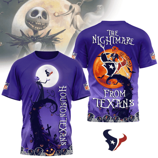 [SPECIAL OFFER] NEW CUSTOMIZED NFL15 HTT HOUSTON TEXANS HALLOWEEN THE NIGHTMARE APPAREL