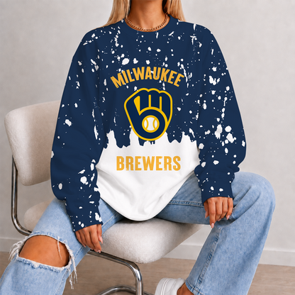 [FLASH SALE] NEW CUSTOMIZED MLB15 MBS MILWAUKEE BREWERS UNISEX SWEATSHIRT
