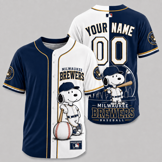 [FLASH SALE] NEW CUSTOMIZED MLB15 MBS MILWAUKEE BREWERS BASEBALL JERSEY