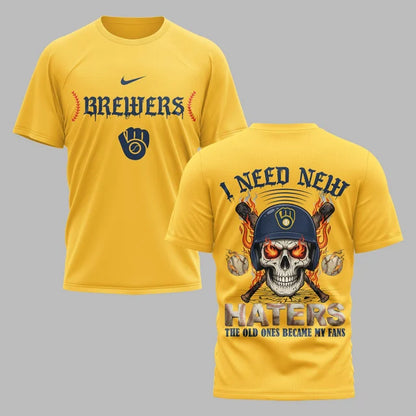 [FLASH SALE] NEW CUSTOMIZED MLB15 MBS MILWAUKEE BREWERS MUTICOLOR T-SHIRT