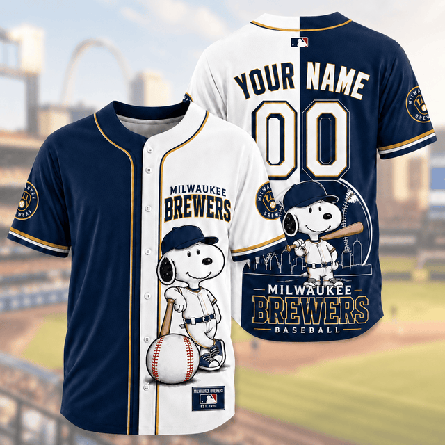 [FLASH SALE] NEW CUSTOMIZED MLB15 MBS MILWAUKEE BREWERS BASEBALL JERSEY