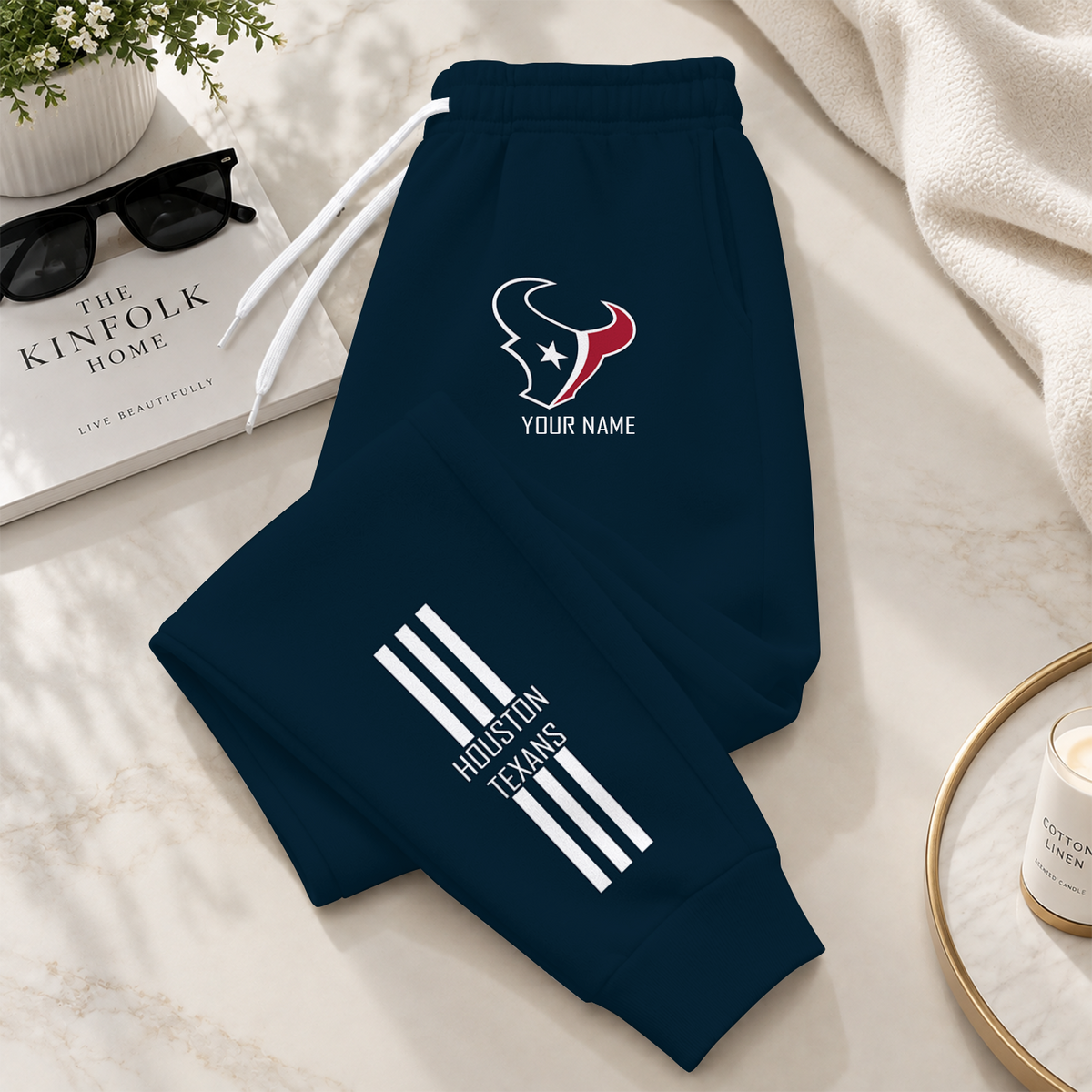 [SPECIAL OFFER] NEW CUSTOMIZED NFL15 HTT HOUSTON TEXANS SWEATPANTS