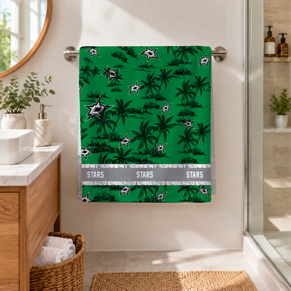 [SUPER SALE] NEW CUSTOMIZED NHL15 DLS DALLAS STARS BEACH TOWEL