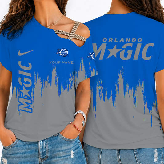 [HOT DEAL] NEW CUSTOMIZED NBA15 OMA ORLANDO MAGIC SHOULDER SHIRT