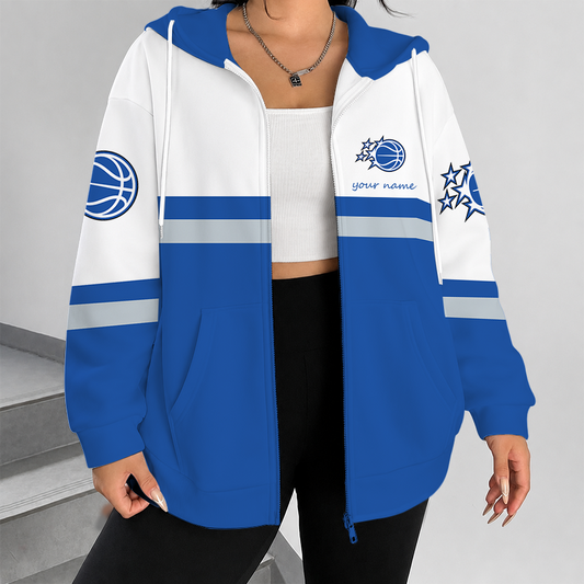 [HOT DEAL] NEW CUSTOMIZED NBA15 OMA ORLANDO MAGIC ZIP HOODIE