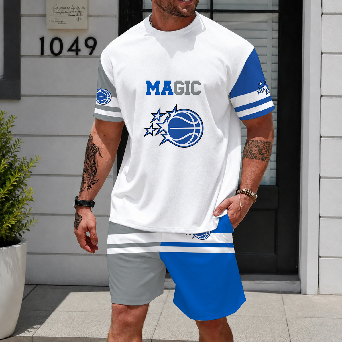 [HOT DEAL] NEW CUSTOMIZED NBA15 OMA ORLANDO MAGIC UNISEX T-SHIRT & SHORTS SET