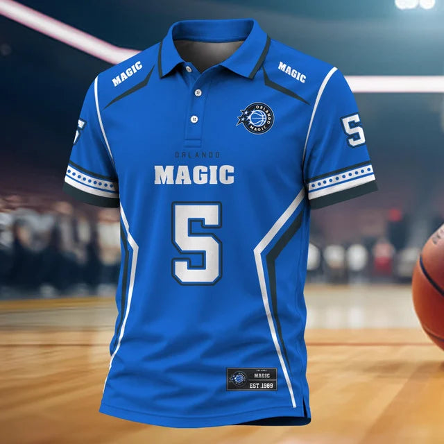 [HOT DEAL] NEW CUSTOMIZED NBA15 OMA ORLANDO MAGIC POLO SHIRT