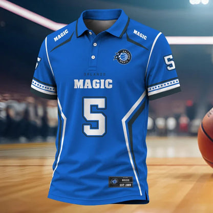 [HOT DEAL] NEW CUSTOMIZED NBA15 OMA ORLANDO MAGIC POLO SHIRT