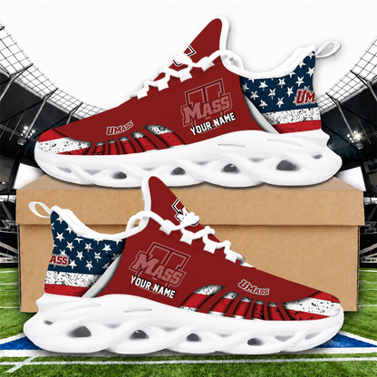 [FAN FAVORITE] NEW CUSTOMIZED NCAA CFH15 UMM UMASS MINUTEWOMEN UNISEX CLUNKY SNEAKERS