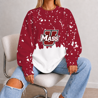 [FAN FAVORITE] NEW CUSTOMIZED NCAA CFH15 UMM UMASS MINUTEWOMEN UNISEX SWEATSHIRT