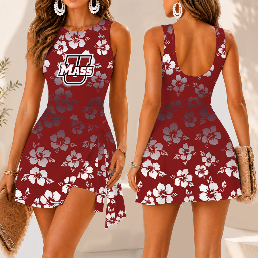 [FAN FAVORITE] NEW CUSTOMIZED NCAA CFH15 UMM UMASS MINUTEWOMEN WOMEN'S SUMMER SKORT DRESS