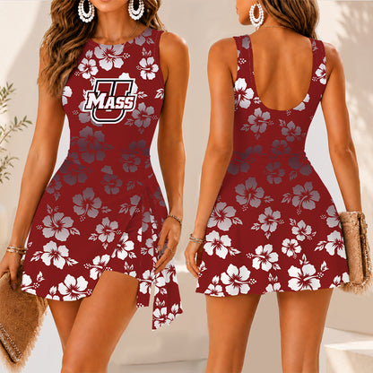 [FAN FAVORITE] NEW CUSTOMIZED NCAA CFH15 UMM UMASS MINUTEWOMEN WOMEN'S SUMMER SKORT DRESS