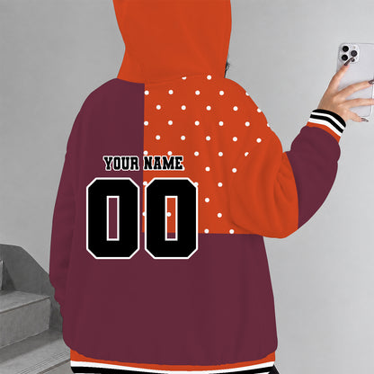 [FAN FAVORITE] NEW CUSTOMIZED NCAA FBS15 VTH VIRGINIA TECH HOKIES ZIP HOODIE