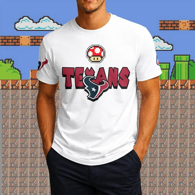 [SPECIAL OFFER] NEW CUSTOMIZED NFL15 HTT HOUSTON TEXANS SUPER MARIO T-SHIRT, HOODIE, ZIP HOODIE