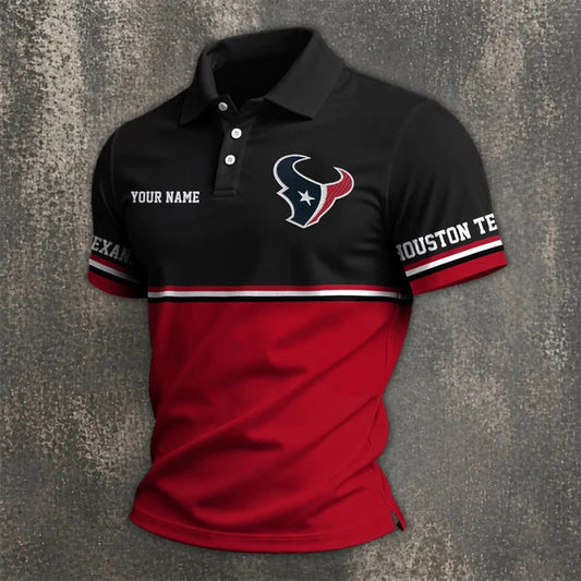 [SPECIAL OFFER] NEW CUSTOMIZED NFL15 HTT HOUSTON TEXANS POLO SHIRT