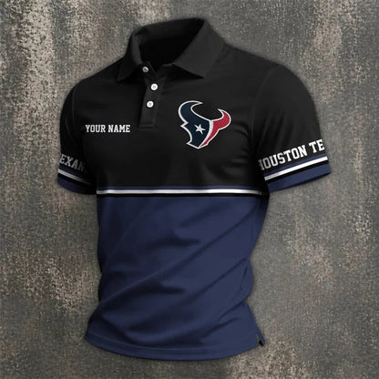 [SPECIAL OFFER] NEW CUSTOMIZED NFL15 HTT HOUSTON TEXANS POLO SHIRT